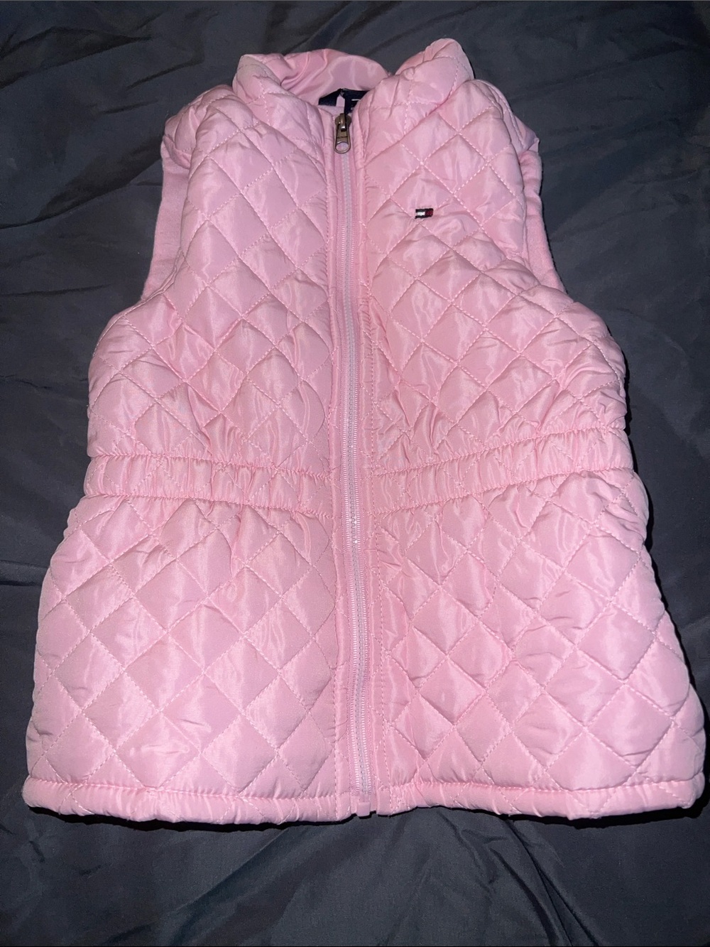 Tommy Hilfiger Kids Pink Quilted Puffer Vest
